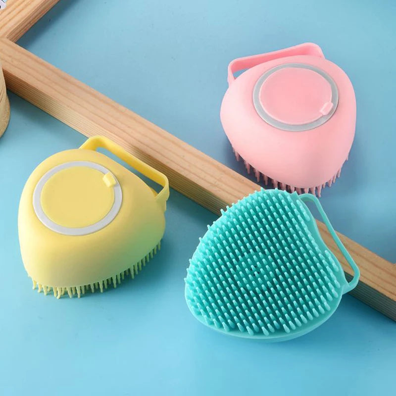 Pet Grooming Brush - Built-In Shampoo Dispenser